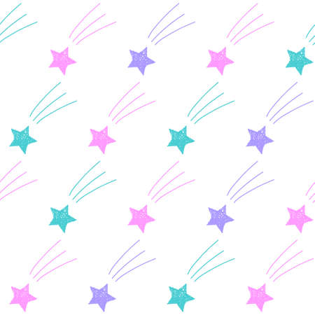 Abstract seamless pattern background. Seamless childish crafted swatch for wrapping paper, textile,...