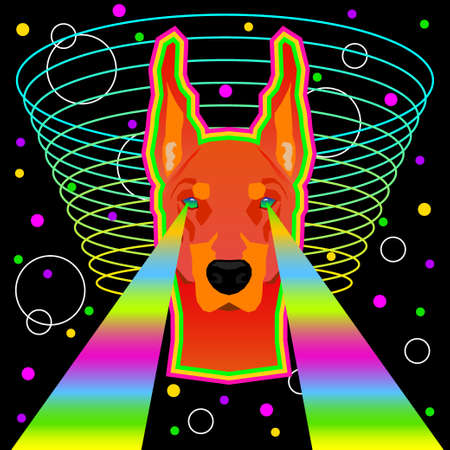 Abstract background. Modern art for design night club party invitation, wallpaper, holiday show poster, print etc.のイラスト素材
