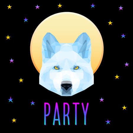 Abstract modern surreal background. Surrealism art for design night club party invitation, carnival wallpaper, holiday show poster, bag print etc.のイラスト素材