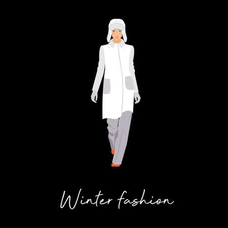 Abstract woman. Adult beauty cartoon model woman for design birthday card, modern pop party invitation, fashion shop sale advertising, bag print, holiday wallpaper, t shirt etc.のイラスト素材