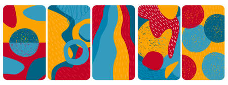 Abstract backgrounds collection for mobile phone case, birthday card, summer party invitation,...