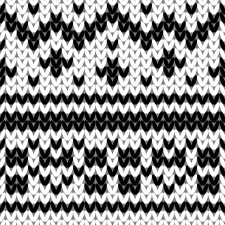 Abstract monochrome knitted seamless pattern. Knit texture sheme swatch for new year card, christmas invitation, holiday wrapping paper, winter vacation travel and ski resort advertising etc.のイラスト素材