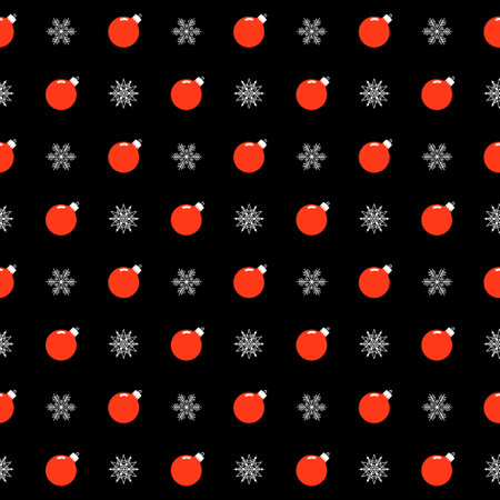 Happy new year seamless patten. Happy new year pattern for greeting card, party invitation, new year holiday sale advertising, winter vacation travel poster, bag prrint, t-shirt etc.のイラスト素材