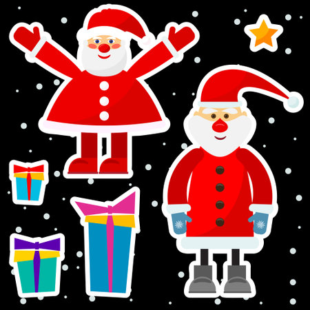 Happy new year card template. Happy new year pattern for greeting card, party invitation, new year holiday sale advertising, winter vacation travel poster, bag prrint, t-shirt etc.のイラスト素材