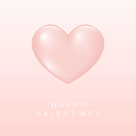 Valentine day card. Romantic valentine's day party invitation template.のイラスト素材