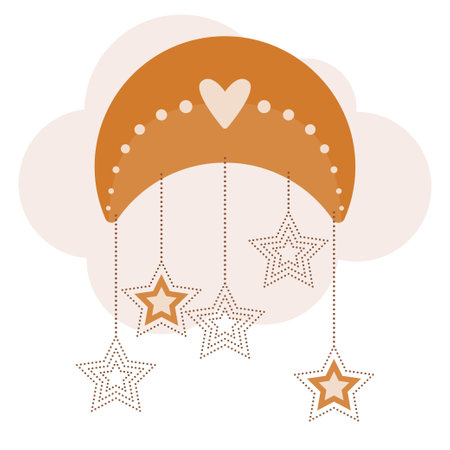 Kid room decor pattern background. Graphic simple design for greeting card, baby party invitation. kid closes print, nursery wall art poster etc.のイラスト素材