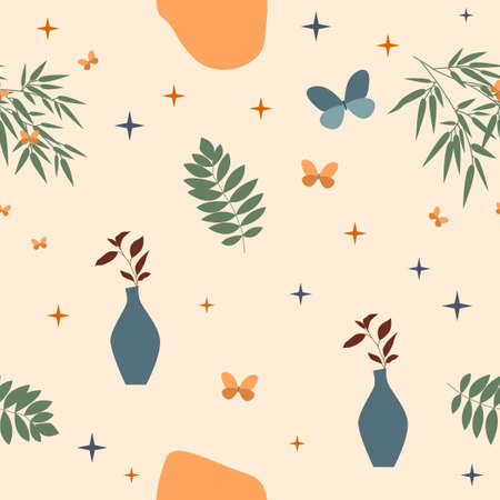 Seamless pattern background. Sunny summer pattern for design wrapping paper, wallpaper, fabric, kid...