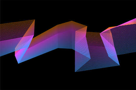 Line broken stripes futuristic pattern background. Line artwork for design flyer, club party...