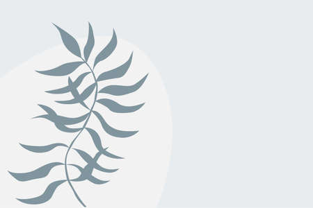 Tropical leaf plant pattern background. Blue colored illustration for design party invitation, shop poster, summer tuorism flyer etcのイラスト素材