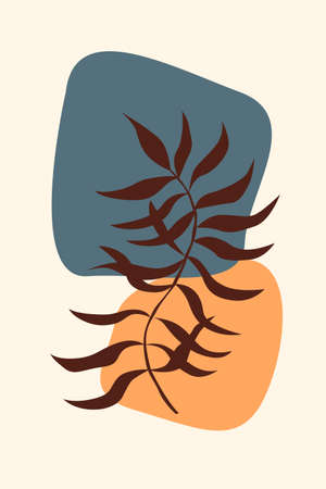 Tropical rainforest jungle exotic leaf pattern backgroundのイラスト素材