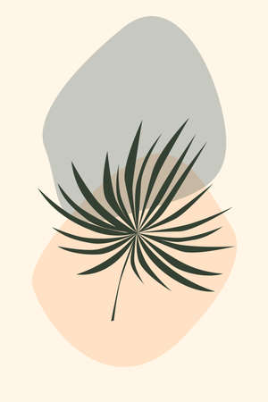 Rainforest jungle exotic leaf pattern backgroundのイラスト素材