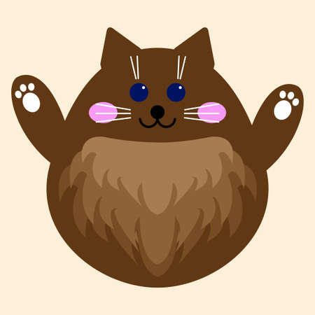cat funny pattern background for design kid t shirt print or nursery posterのイラスト素材