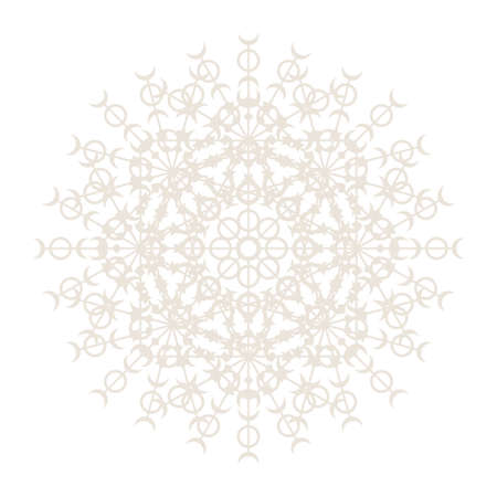 Mandala Lace Talisman Symbol Arabesque Oriental Icon Pattern Background. Abstract mandala Template....