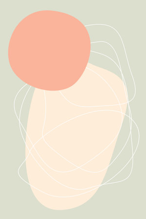 Abstract Simple Soft Colored Minimalist Doodle Pastel Pattern backgroundのイラスト素材