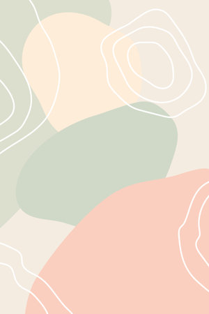 Abstract Simple Soft Colored Minimalist Doodle Pastel Pattern backgroundのイラスト素材