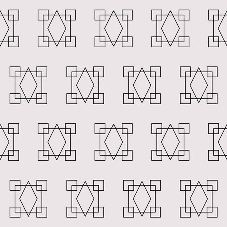Seamless Graphic Monochrome Vintage Fabric Textile Wallpaper Wrapping Paper Template Pattern Background Design Decoration Artwork Printのイラスト素材