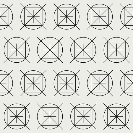 Seamless Graphic Monochrome Vintage Fabric Textile Wallpaper Wrapping Paper Template Pattern Background Design Decoration Artwork Printのイラスト素材