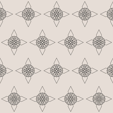 Seamless Graphic Monochrome Vintage Fabric Textile Wallpaper Wrapping Paper Template Pattern Background Design Decoration Artwork Printのイラスト素材