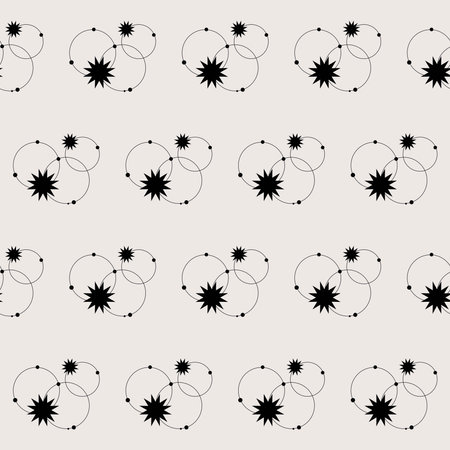 Seamless Graphic Monochrome Vintage Fabric Textile Wallpaper Wratting Paper Template Pattern Background Design Decoration Artwork Printのイラスト素材