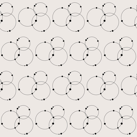 Seamless Graphic Monochrome Vintage Fabric Textile Wallpaper Wratting Paper Template Pattern Background Design Decoration Artwork Printのイラスト素材