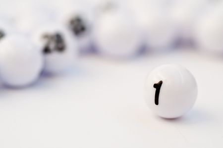 Abstact idea for winning with bingo ballsの写真素材