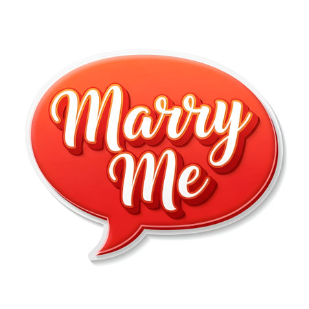 Express your love with this romantic Marry Me speech bubble. Ideal for wedding invitations, engagement announcements, and Valentine's Day cards. Celebrate love!の素材