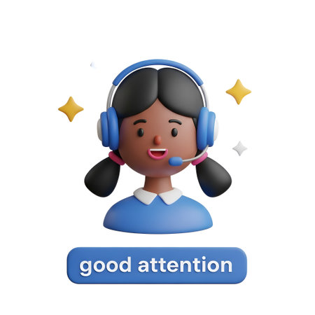 Delight your customers with top-notch service! This friendly agent is ready to provide exceptional support and build lasting relationships with your valued clients.の素材