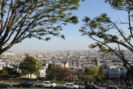 Paris from Sacre Coeur overviewの写真素材