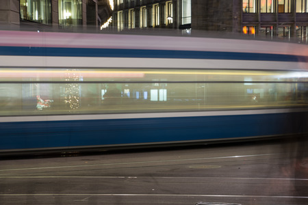 Tram in Zurichの写真素材
