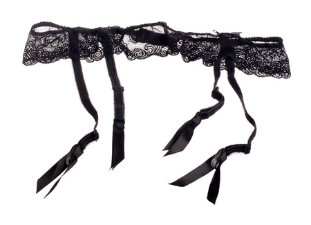 Black garter belt