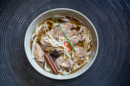 Pho bo noodle soup