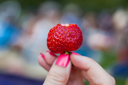 Strawberry lipsの写真素材