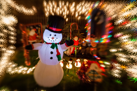 Christmas lightsの写真素材