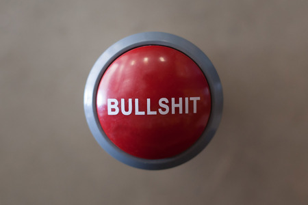 Bullshit button to press and listenの写真素材