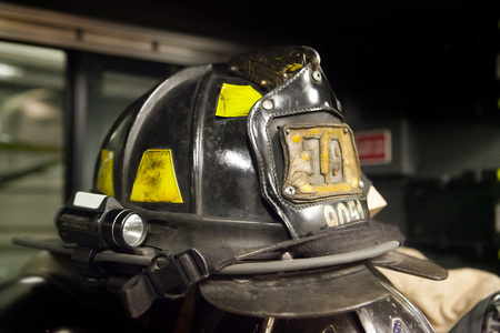 Firefighter helmetの写真素材