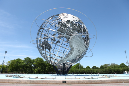 world globe sculptureの写真素材