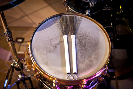 Drum set jazz nightの写真素材
