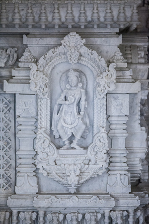 Indian temple decorations outside BAPSの写真素材
