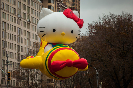 NEW YORK - NOVEMBER 22: balloon is flown at the 86th Annual Macys Thanksgiving Day Parade on November 22, 2012 in New York Cityのeditorial素材