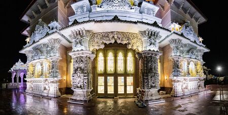 Hindu temple BAPS Shri Swaminarayan Mandir New Jersey, USA