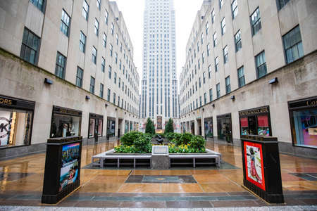 Empty streets of New York City during Coronavirus quarantine lockdownのeditorial素材