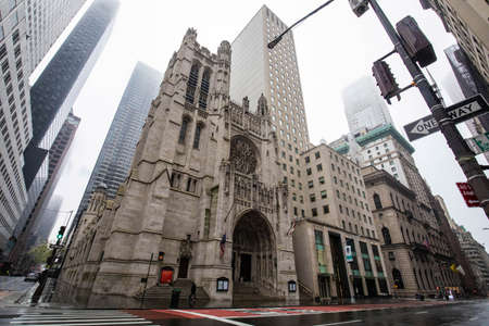 Empty streets of New York City during Coronavirus quarantine lockdown