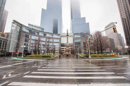 Empty streets of New York City during Coronavirus quarantine lockdown