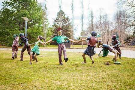 Hamilton, NJ / USA: 3/28/2015 - Grounds for sculptures art centerのeditorial素材