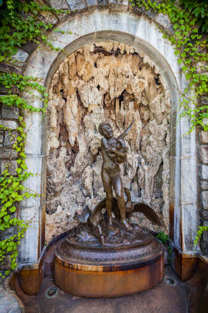 Pocantico Hills, NY / USA: 8-30-2014: Kykuit Rockefeller Estate art statues exterior at Hudson Valley New Yorkのeditorial素材