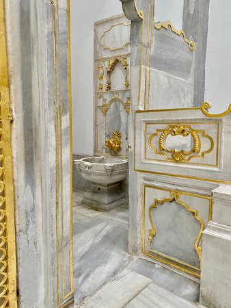 ISTANBUL, Turkey - 12-20-2020: HAMAM (TURKISH BATH) inside Harem section of Topkapi Palaceのeditorial素材