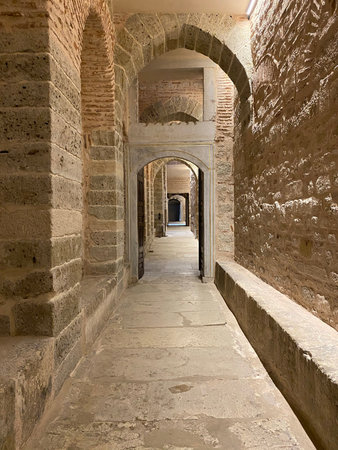 ISTANBUL, Turkey - 12-20-2020: Interior inside Harem section of Topkapi Palaceのeditorial素材