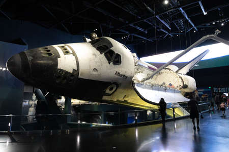 Florida, USA - Feb. 13, 2021: Atlantis Shuttle at Kennedy Space Center Visitor Complexのeditorial素材