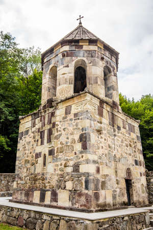 Mtsvane Monastery bell tower near Batumi Georgia pilgrimage destination at dayの写真素材