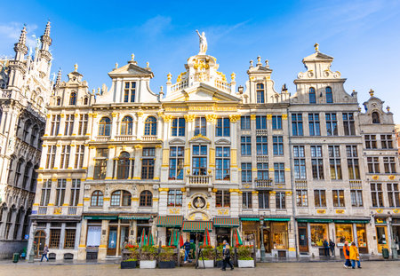 Brussels, Belgium - November 10, 2022: Maison Grand-Place historical buildingのeditorial素材